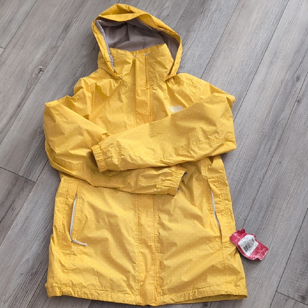 The North Face Yellow Polka Dot Jacket